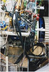 TBM supporting machinery.